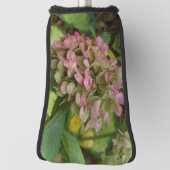 Herfst Hydrangea Bloom met Golden Hosta Leaves Golfheadcover (Draai 90)