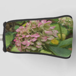 Herfst Hydrangea Bloom met Golden Hosta Leaves Golfheadcover