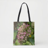 Herfst Hydrangea Bloom met Golden Hosta Leaves Tote Bag (Voorkant)