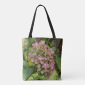 Herfst Hydrangea Bloom met Golden Hosta Leaves Tote Bag (Achterkant)