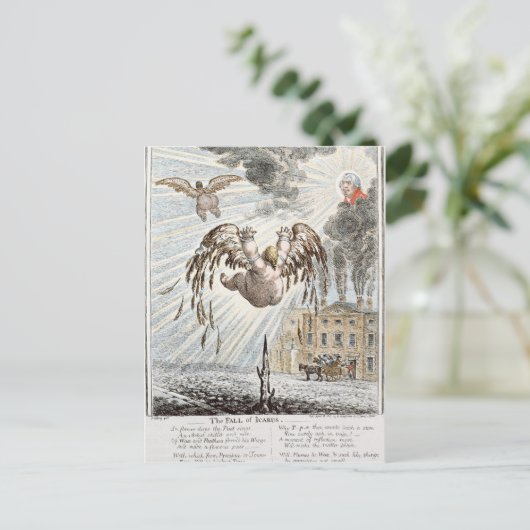 Herfst Icarus, 1807 Briefkaart (Staand voorkant)