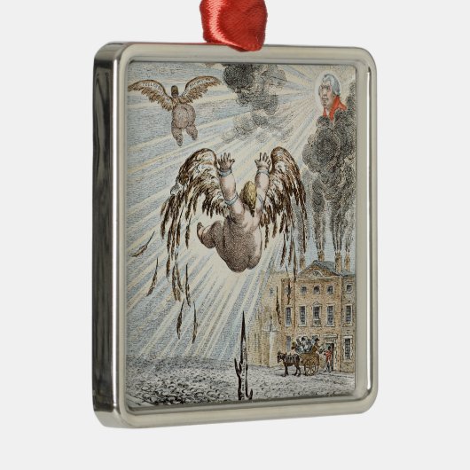 Herfst Icarus, 1807 Metalen Ornament (Rechts)