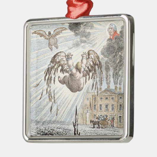 Herfst Icarus, 1807 Metalen Ornament (Links)