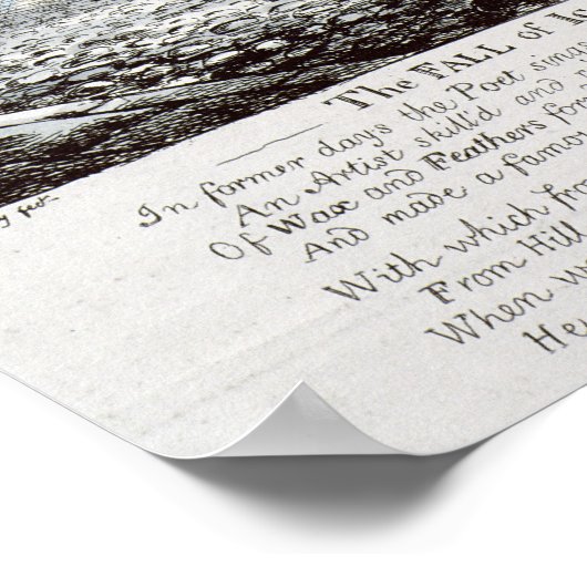 Herfst Icarus, 1807 Poster (Hoek)