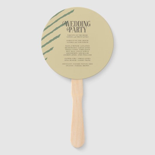 Herfst ID740 van de Band van de kleur Handwaaier (Achterkant)