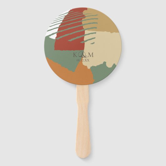 Herfst ID740 van de Band van de kleur Handwaaier (Voorkant)