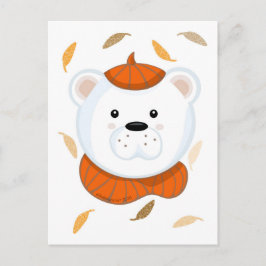 Herfst IJsbeer Briefkaart