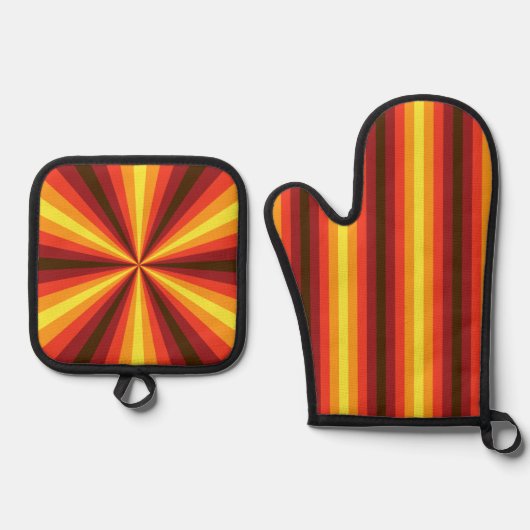 Herfst Illusie Ovenwant & Pannenlap Set (Voorkant)