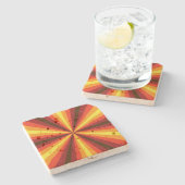 Herfst Illusie Steen Coaster Stenen Onderzetter (Zijkant)