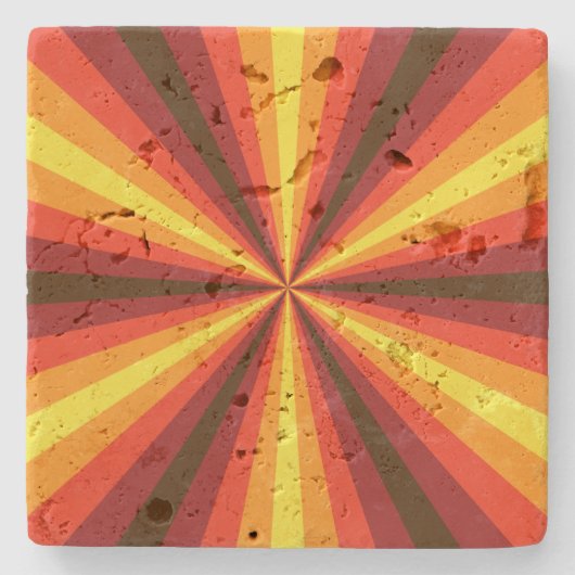 Herfst Illusie Steen Coaster Stenen Onderzetter (Voorkant)