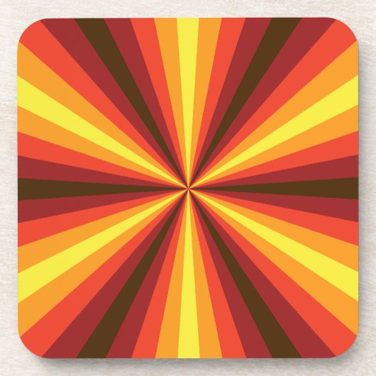 Herfst Illusie Vierkant Coaster Onderzetter (Voorkant)