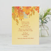 Herfst Impression Invitation Kaart (Staand voorkant)