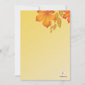 Herfst Impression Invitation Kaart (Achterkant)