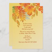 Herfst Impression Invitation Kaart (Voorkant / Achterkant)