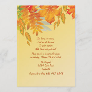 Herfst Impression Invitation Kaart