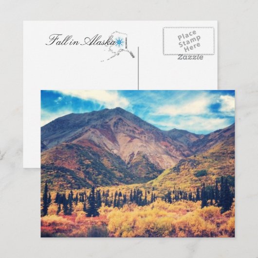 Herfst in Alaska Briefkaart (Voorkant / Achterkant)