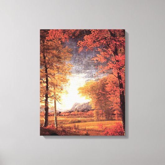 Herfst in Amerika, Oneida County, NY, Canvas Afdruk (Voorkant)