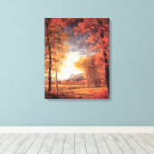 Herfst in Amerika, Oneida County, NY, Canvas Afdruk (Insitu (Houten vloer))