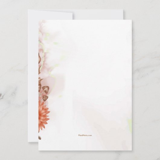 Herfst in aquarel kaart (Achterkant)