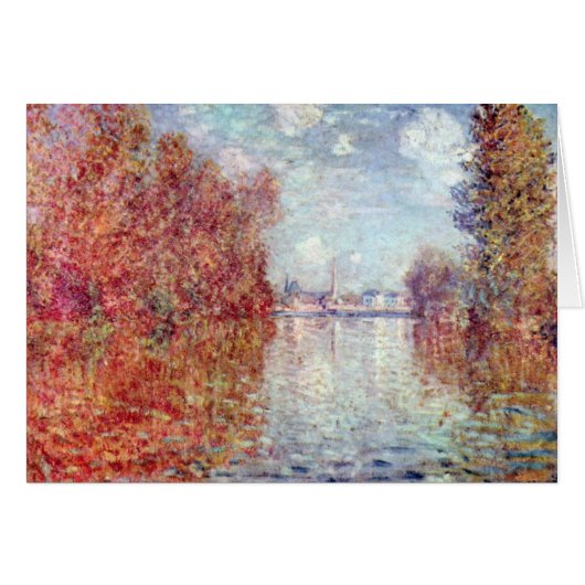 Herfst in Argenteuil door Claude Monet (Voorkant Horizontaal)