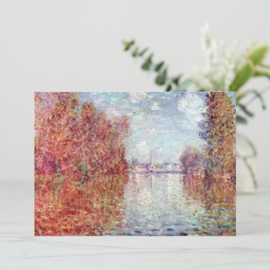 Herfst in Argenteuil door Claude Monet (Staand voorkant)