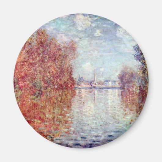 Herfst in Argenteuil door Claude Monet Magneet (Voorkant)
