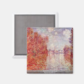 Herfst in Argenteuil door Claude Monet Magneet (Voorkant / Achterkant)