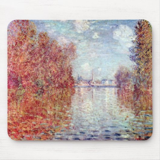 Herfst in Argenteuil door Claude Monet Muismat (Voorkant)