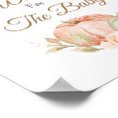 Herfst in Baby shower van Liefde wenst Baby Poster (Hoek)