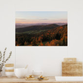 Herfst in Beskids Polen Poster (Keuken)