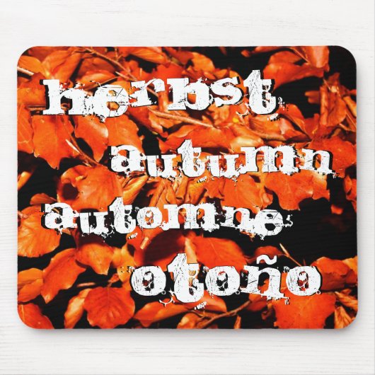 Herfst in bos muismat (Voorkant)