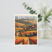 Herfst in Bourgondië Frankrijk Reizen Briefkaart (Staand voorkant)