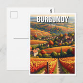Herfst in Bourgondië Frankrijk Reizen Briefkaart (Voorkant / Achterkant)