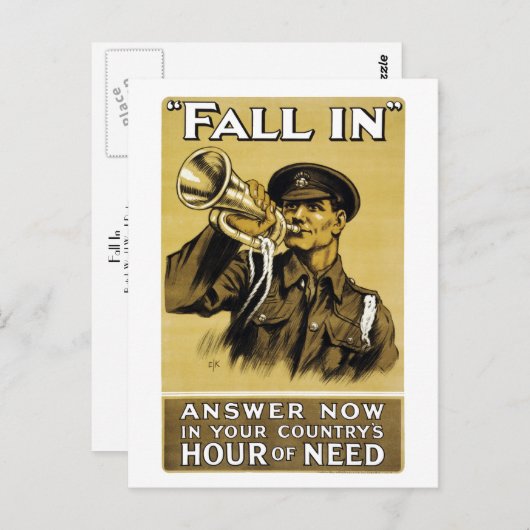 Herfst in briefkaart (Voorkant / Achterkant)