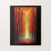 Herfst in buitenaardse kamouflage legpuzzel (Verticaal)