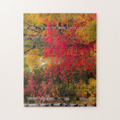 Herfst in Canada. Legpuzzel (Verticaal)