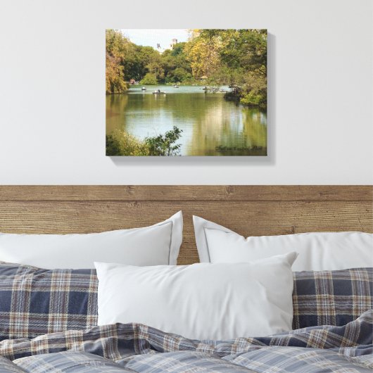 Herfst in Central Park Canvas Afdruk (Insitu (Slaapkamer))