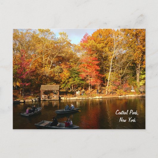 Herfst in Central Park (kleur) Briefkaart (Voorkant)