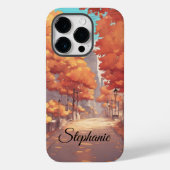 Herfst in City Boss Lady Vriendin Gift Case-Mate iPhone Case (Achterkant)