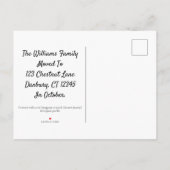 Herfst in Connecticut bewegende aankondiging (Achterkant)