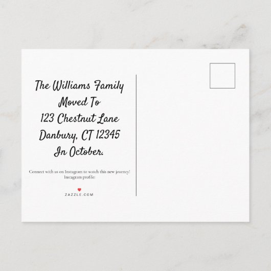 Herfst in Connecticut bewegende aankondiging (Achterkant)