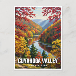Herfst in Cuyahoga Valley National Park Ohio Briefkaart