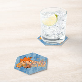 Herfst In De Adirondacks Met Herfstbladeren Beer T Kartonnen Onderzetters