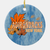 Herfst In De Adirondacks Met Herfstbladeren Beer T Keramisch Ornament (Achterkant)