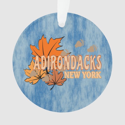 Herfst In De Adirondacks Met Herfstbladeren Beer T Ornament (voorkant)