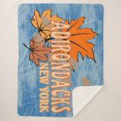 Herfst In De Adirondacks Met Herfstbladeren Beer T Sherpa Deken (Voorkant)