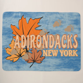 Herfst In De Adirondacks Met Herfstbladeren Beer T Sherpa Deken