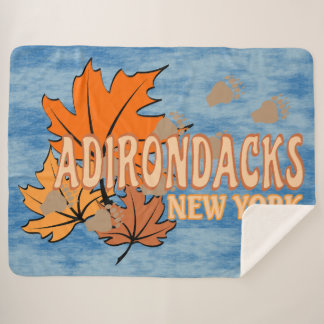 Herfst In De Adirondacks Met Herfstbladeren Beer T Sherpa Deken