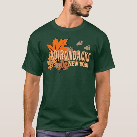 Herfst In De Adirondacks Met Herfstbladeren Beer T T-shirt (Voorkant)