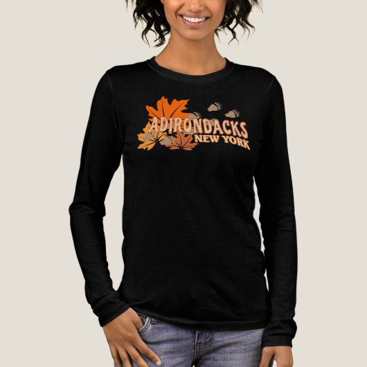 Herfst In De Adirondacks Met Herfstbladeren Beer T Tri-Blend Shirt (Voorkant)